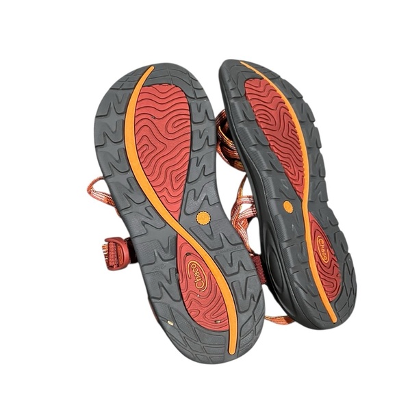 Chaco Women’s 9 Z/Cloud X2 Botanic Spicy Orange Outdoor Active Sandals - Picture 4 of 6